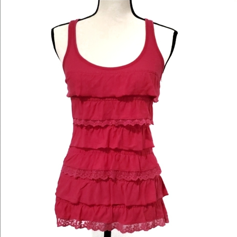 Vintage Y2K Abercrombie & Fitch Racer Back Tiered Top